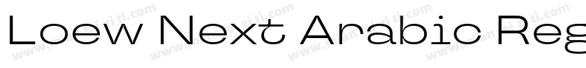 Loew Next Arabic Regular字体转换